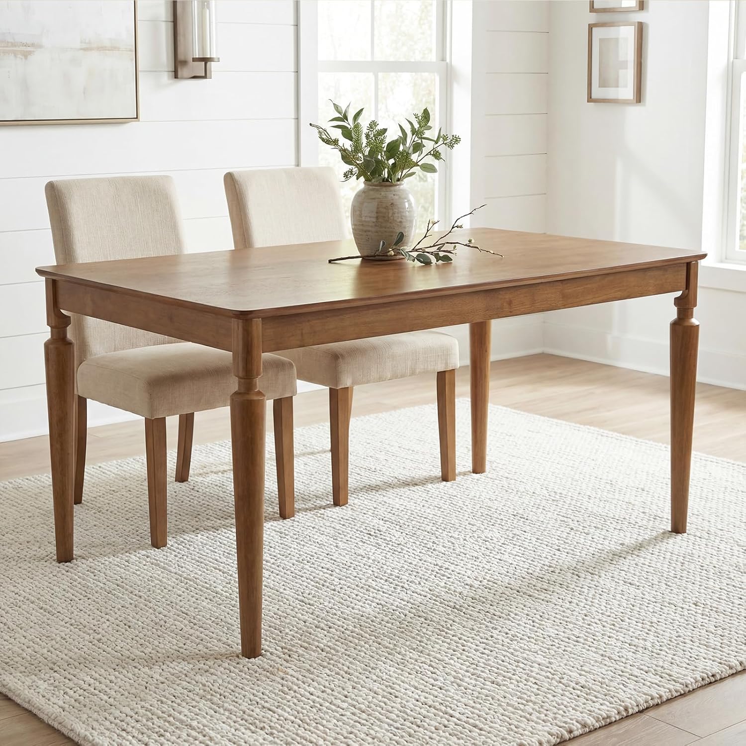 59 Inch Solid Wood Dining Table