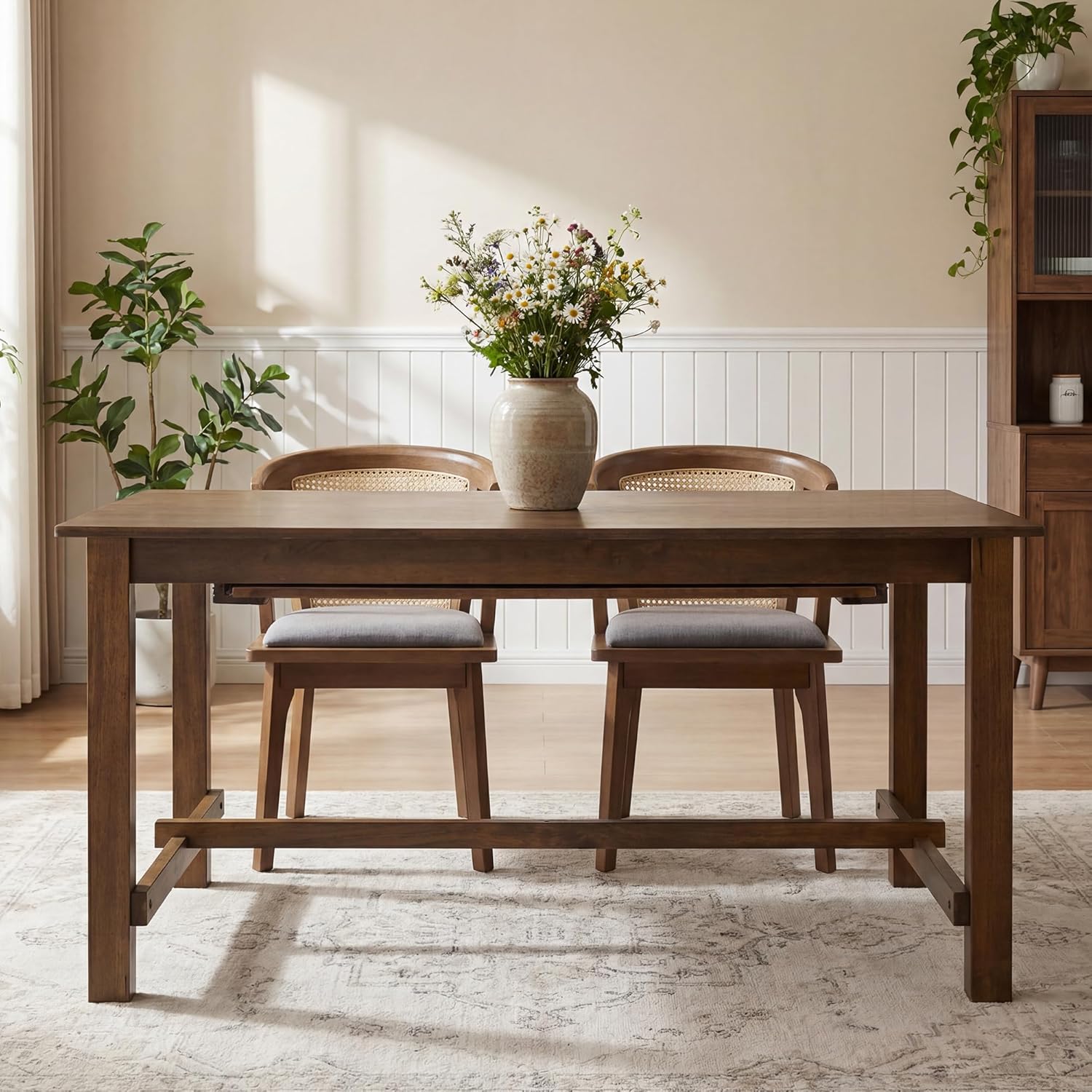 59"-94.5" Extendable Dining Room Table 