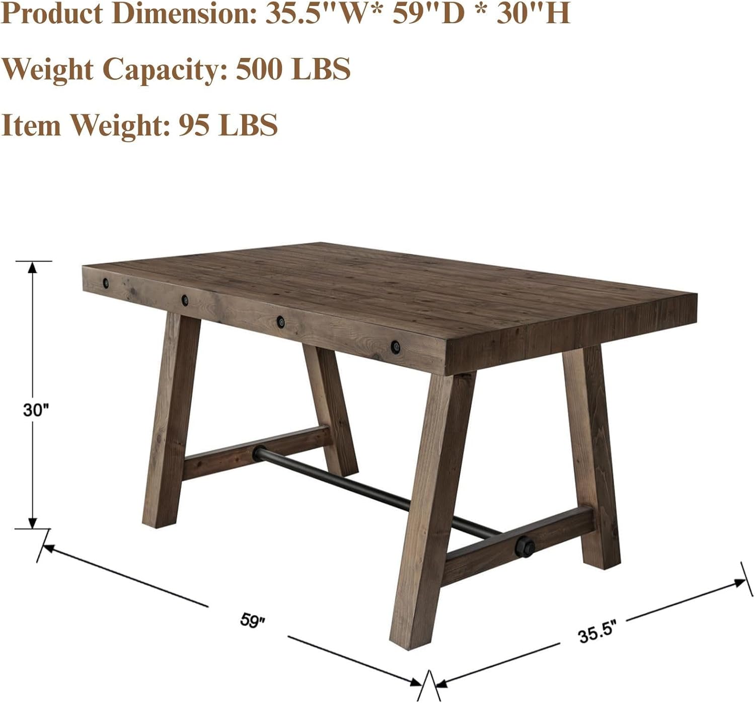Rustic Farmhouse Dinning Table