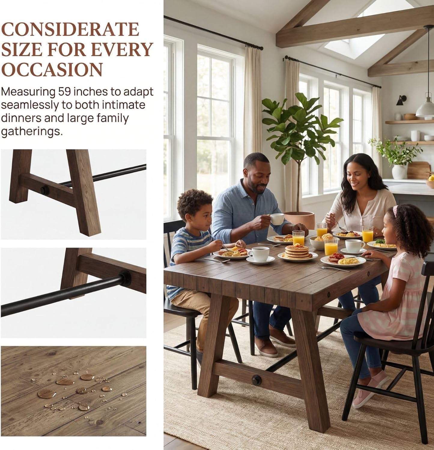 Rustic Farmhouse Dinning Table