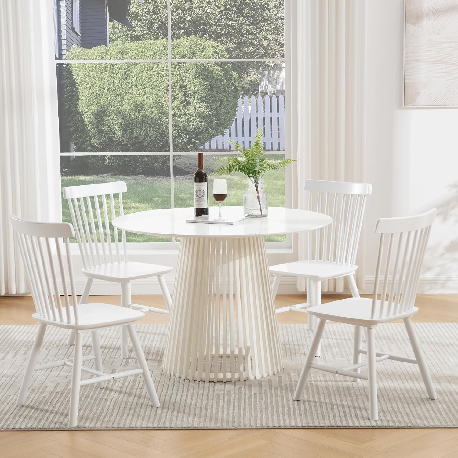 White Dining Chairs Set of 4