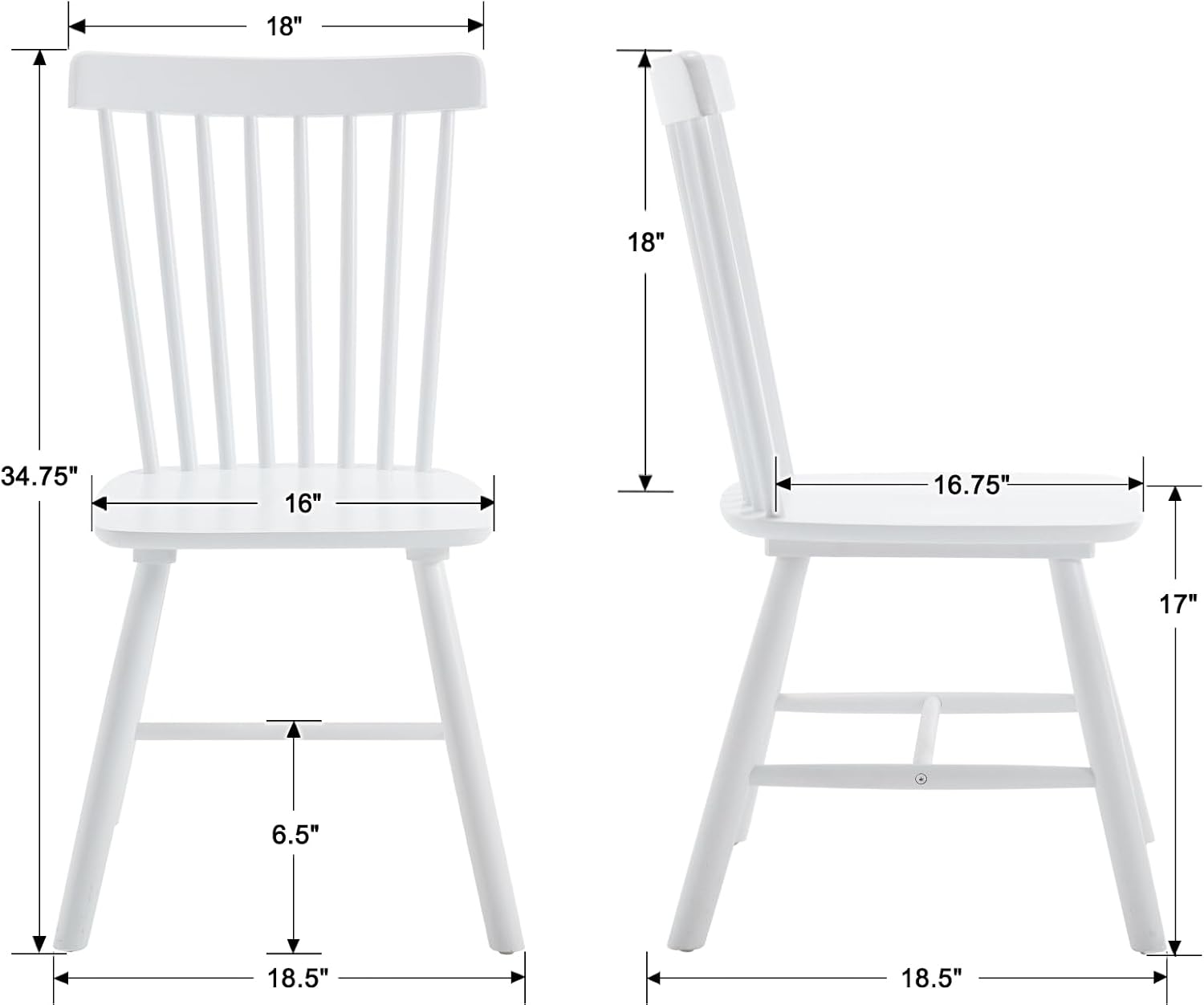 White Dining Chairs Set of 4
