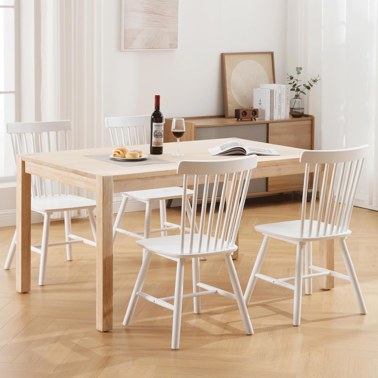 White Dining Chairs Set of 4