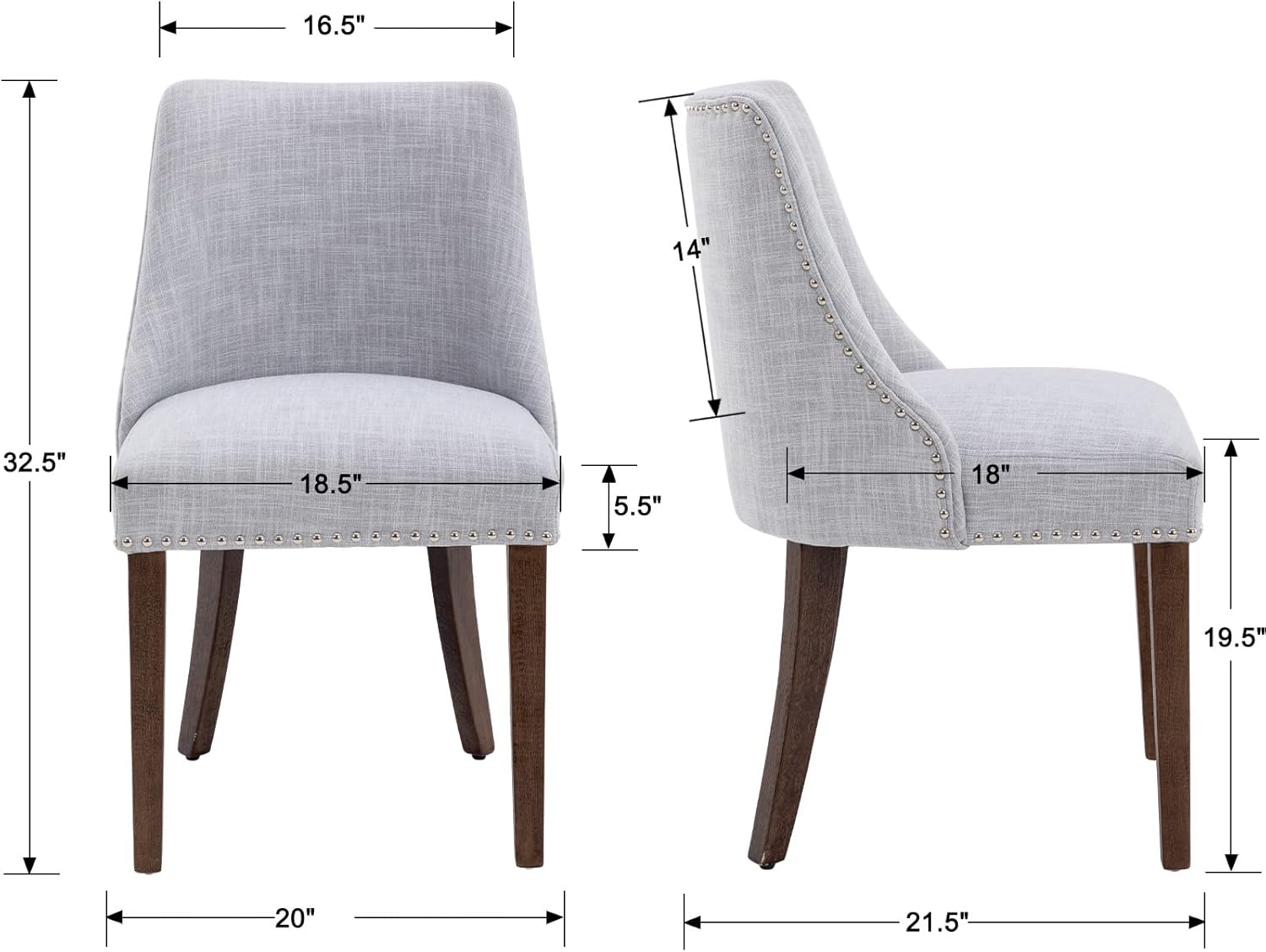 Mid Century Modern Dining Chairs Set