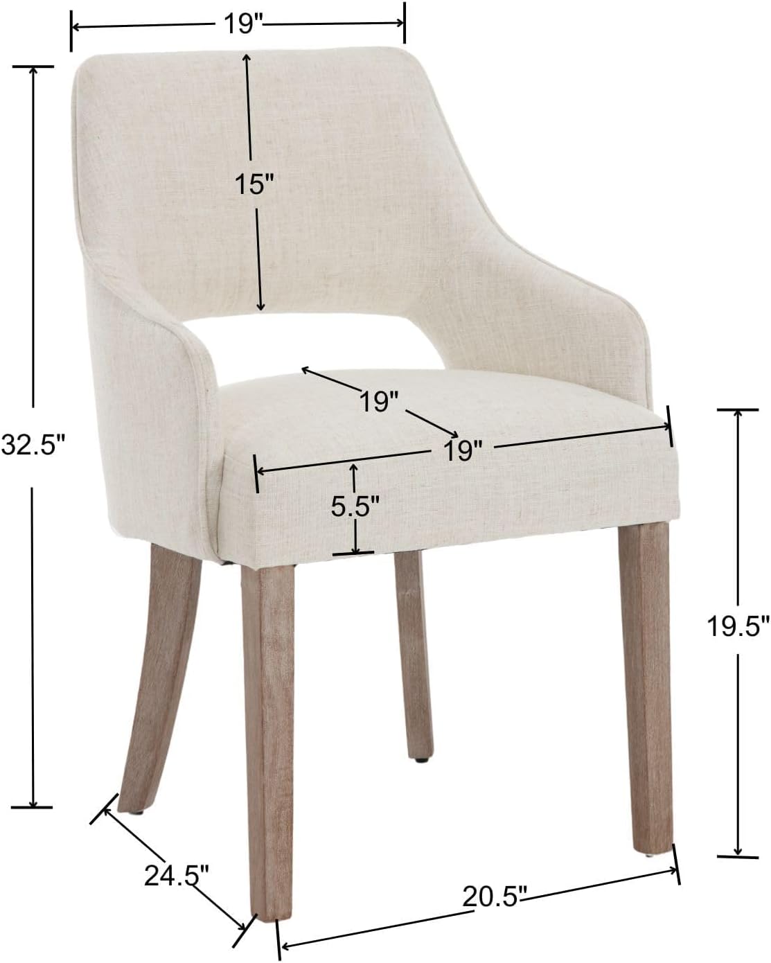 Farmhouse Dining Chairs Set 