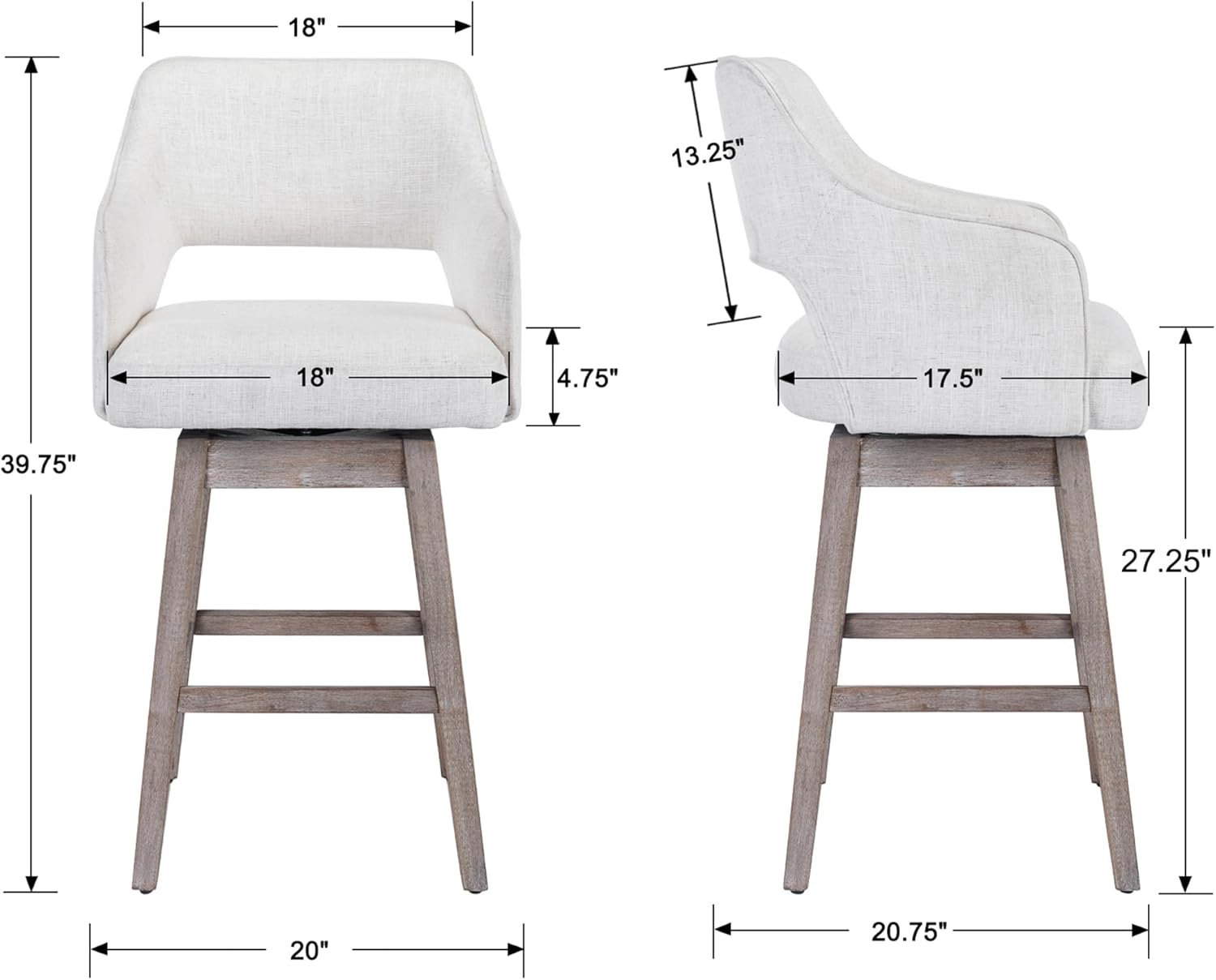 27 inch Counter Height Bar Stools