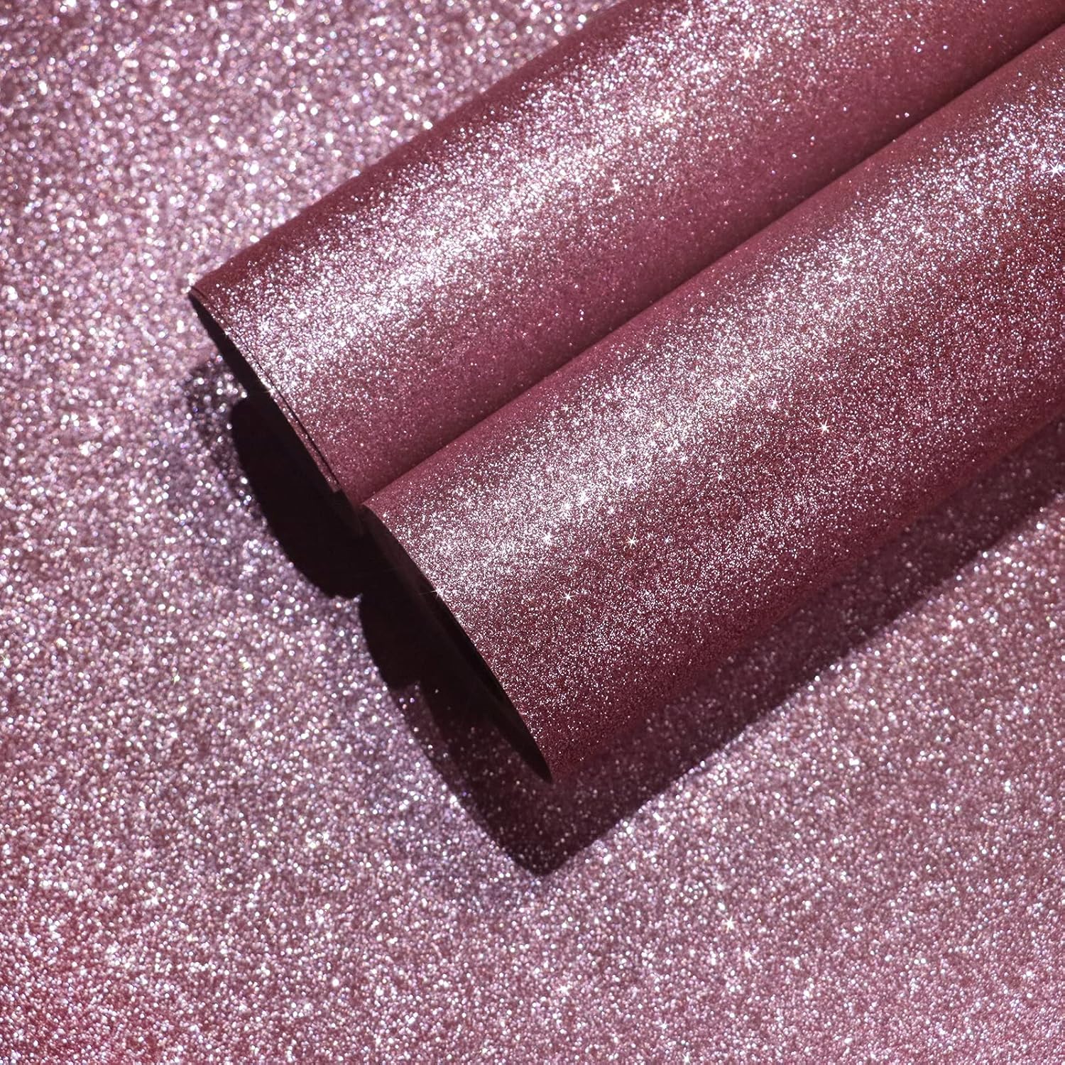 Pink Glitter Wallpaper Stick and Peel 15.7''x100''