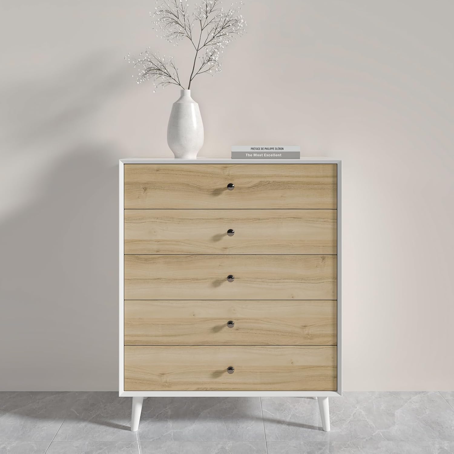 Wide Oak Wallpaper 24"x160" Light Wood Peel and Stick 