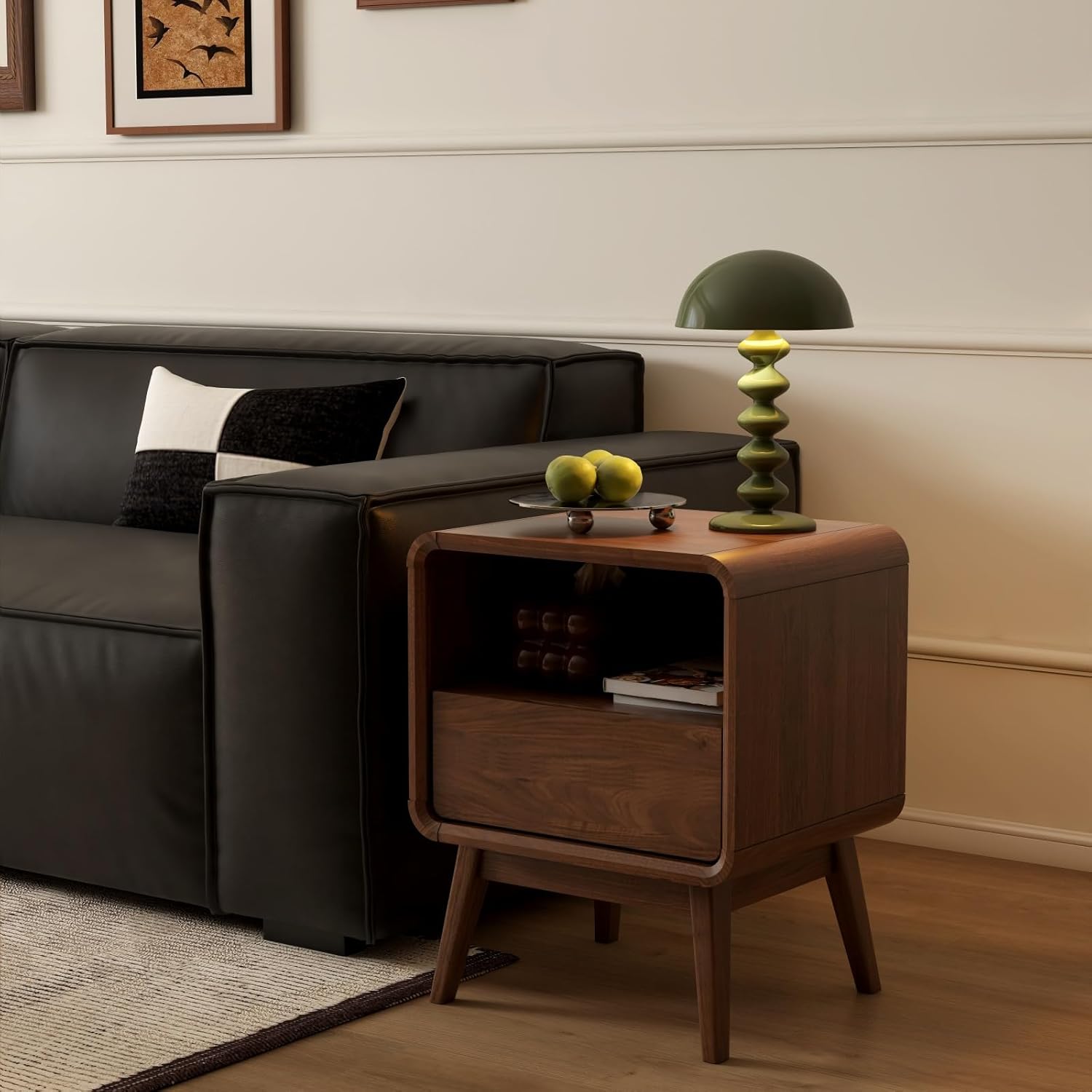 100% Solid Wood Nightstand