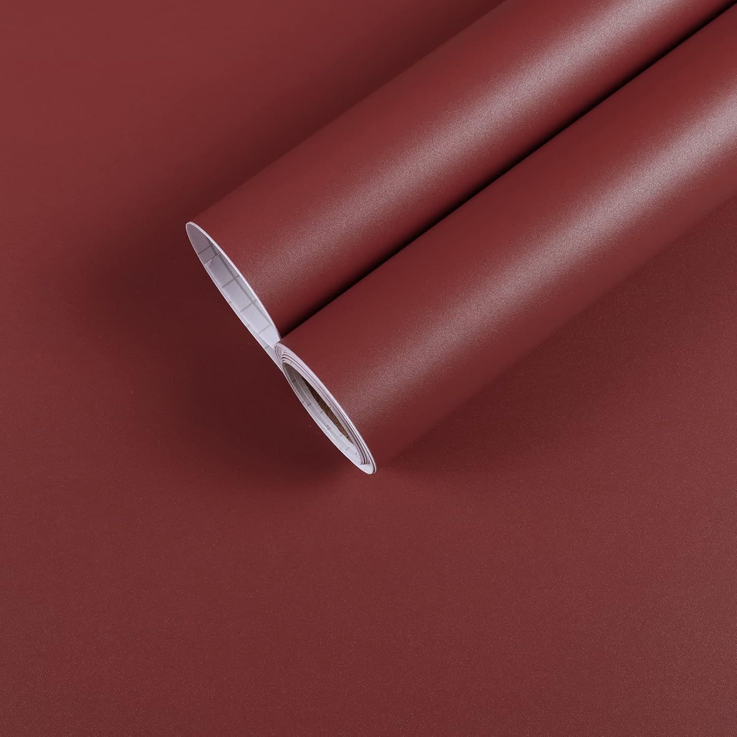17.7"x100" Thickened Tan Brown Peel and Stick Wallpaper 