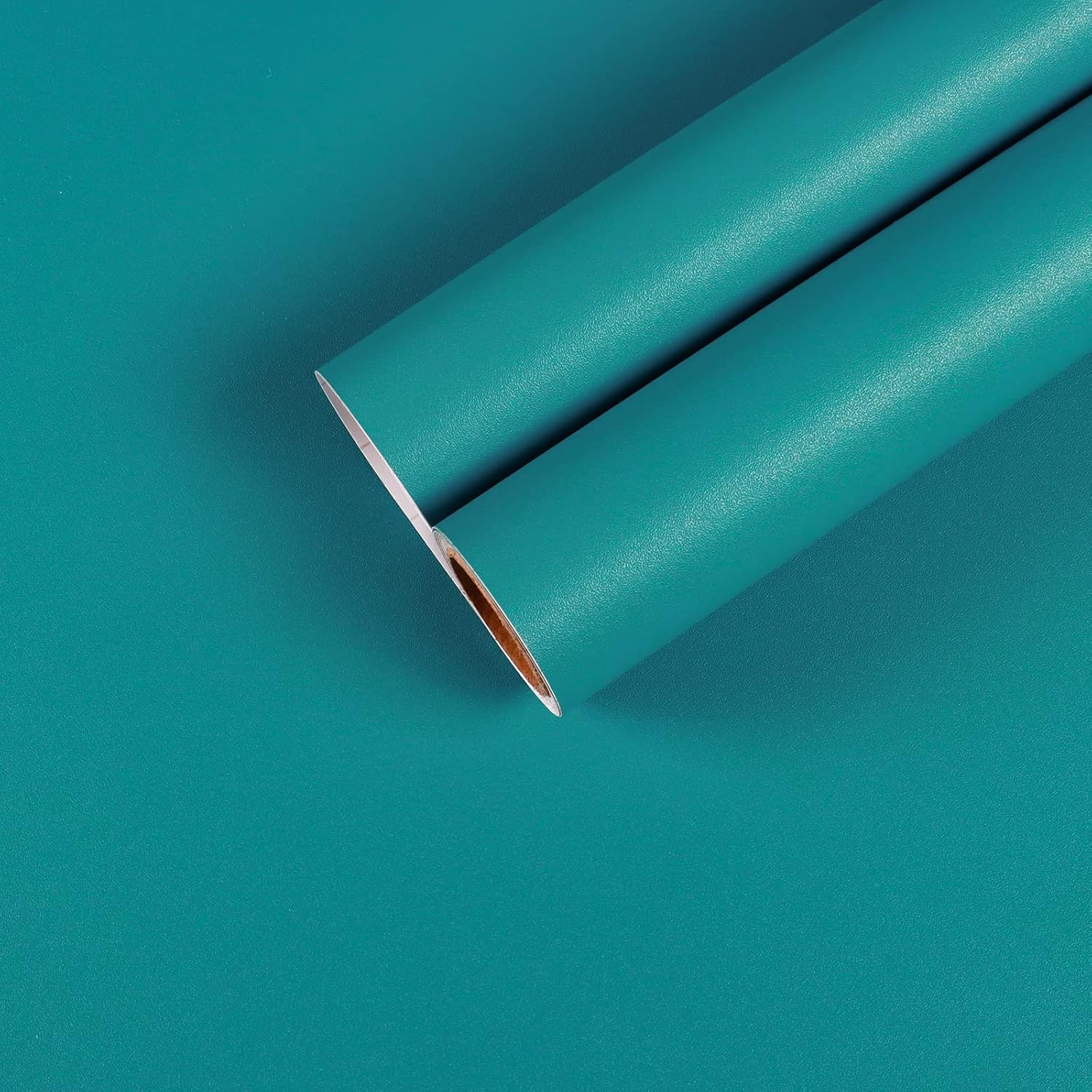 17.7"x100" Thickened Tan Brown Peel and Stick Wallpaper 