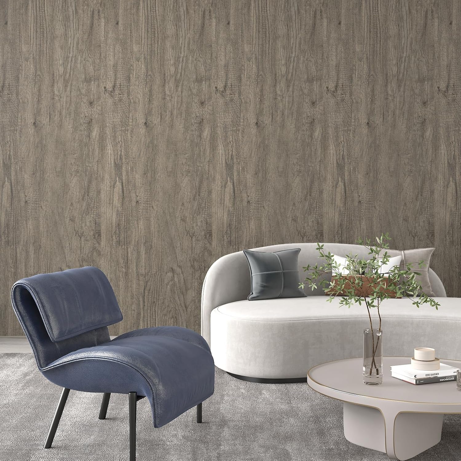Peel and Stick Thicken Realistic Wood Grain Wallpaper