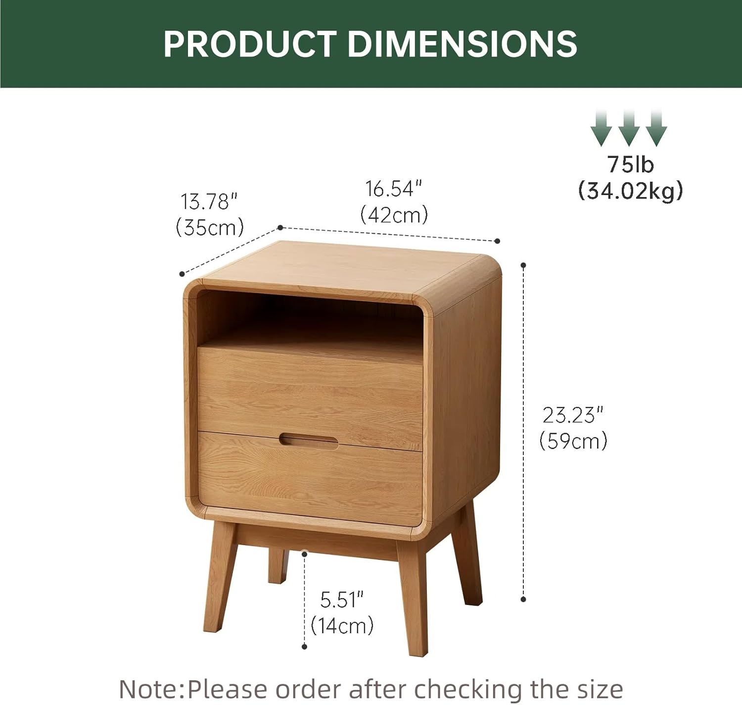 Mid Century Modern Night Stand 