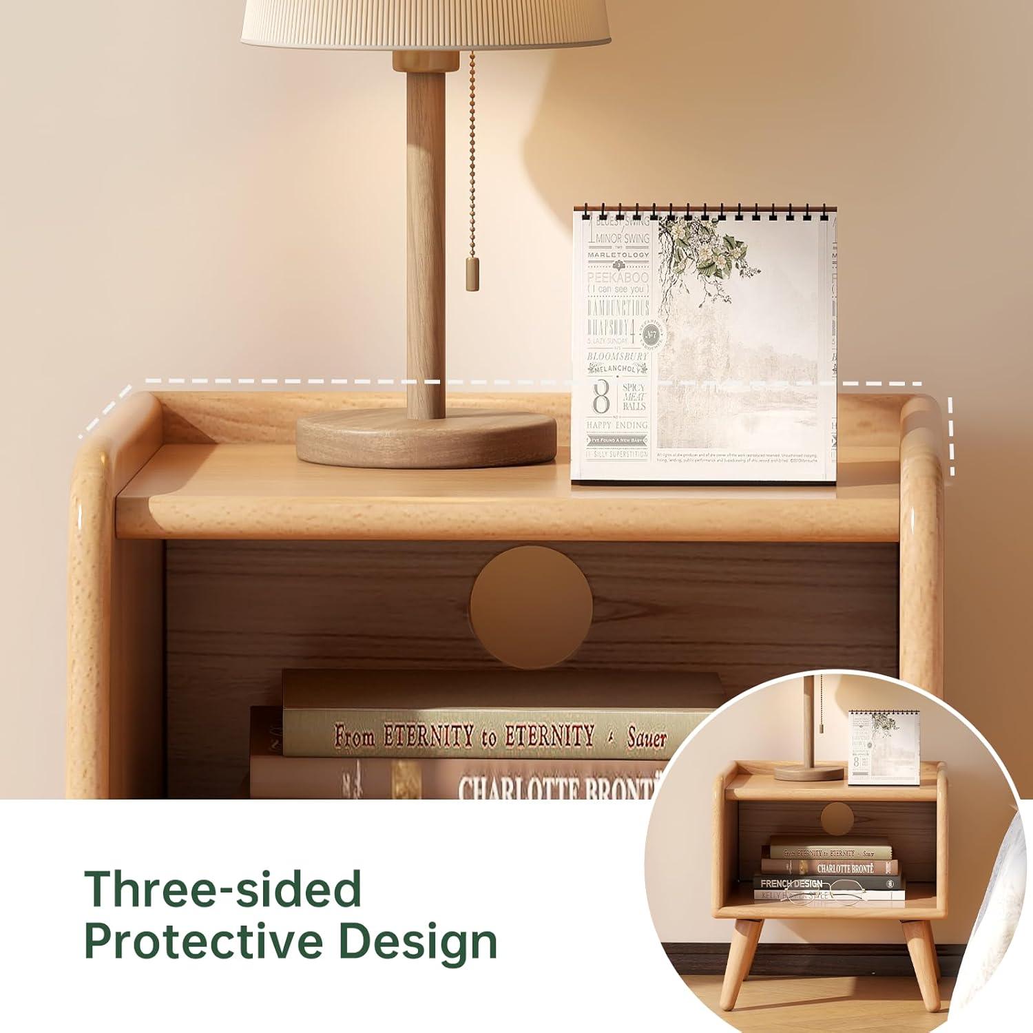 Solid Wood Nightstand