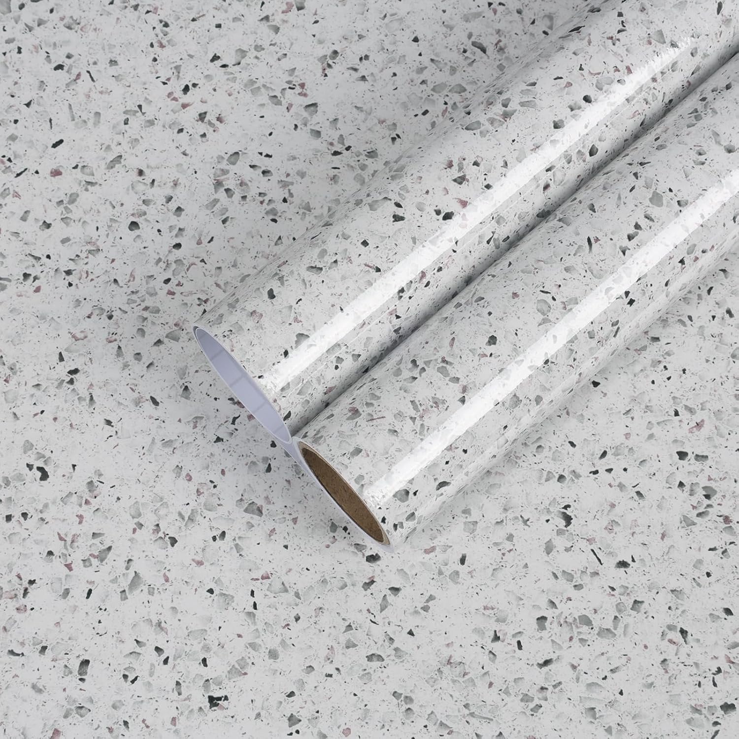12"x472" Granite Marble Look Wallpaper for Kitchen Backsplash Cabinets Desk