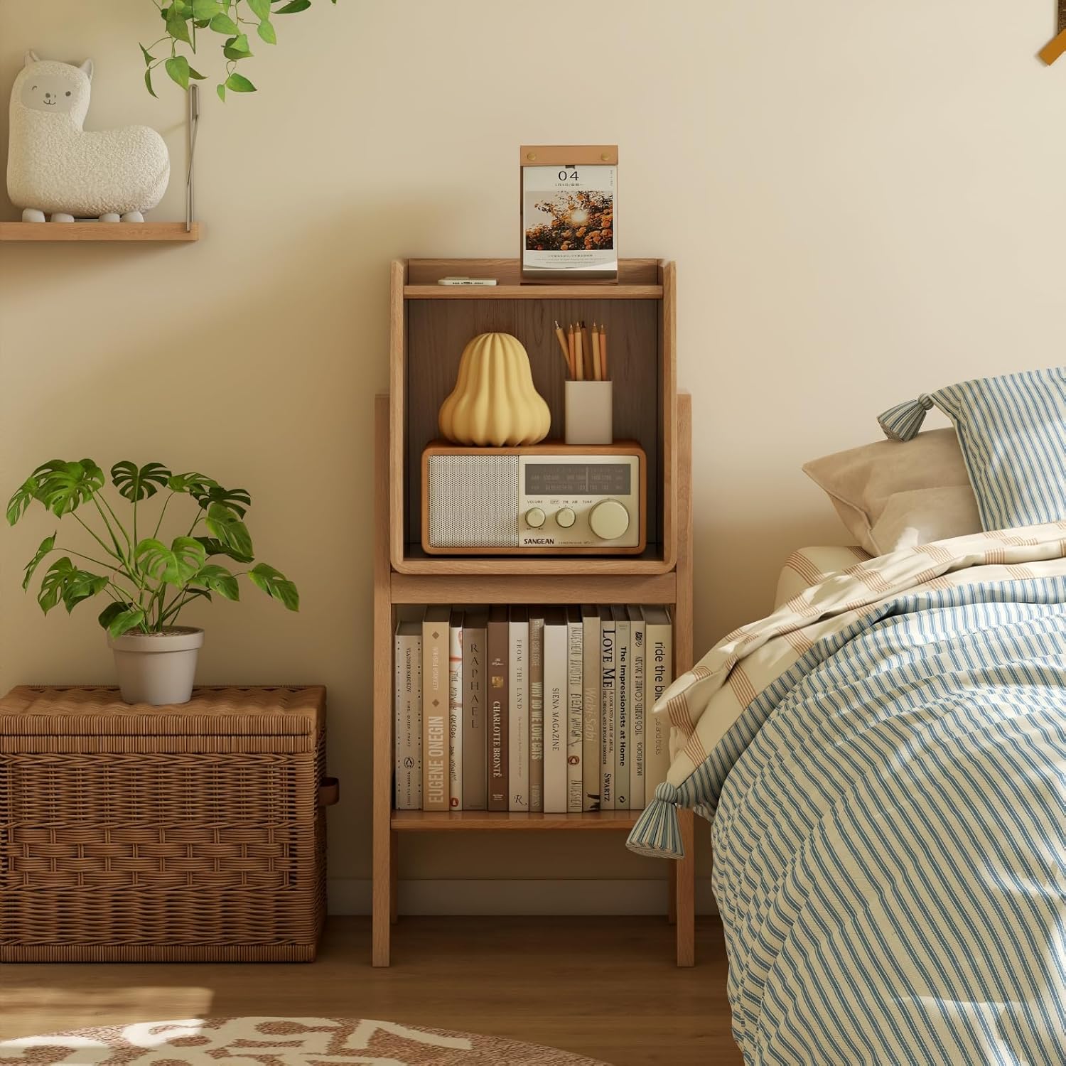 32.67" Tall Nightstand with Stable Frame for Bedroom,