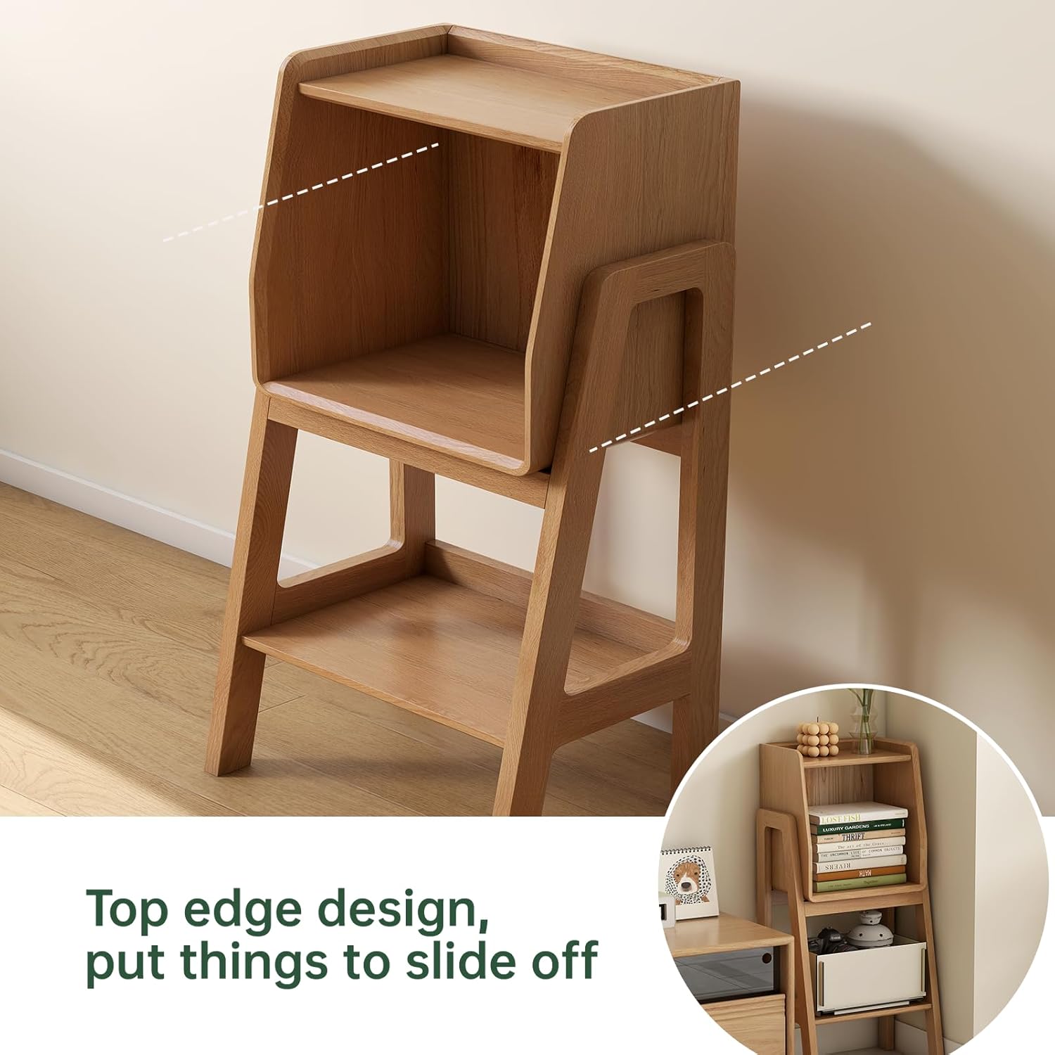 32.67" Tall Nightstand with Stable Frame for Bedroom,