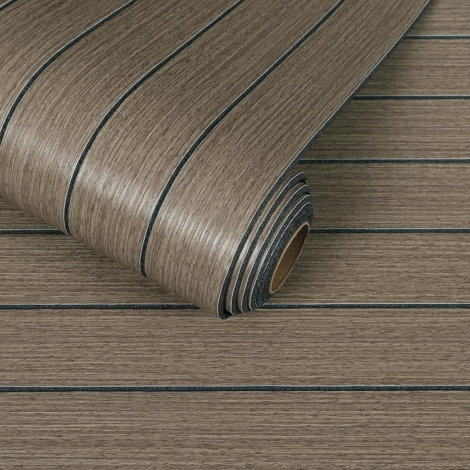 12"x79" Brown Faux Wood Grain 3D Wall Panels 