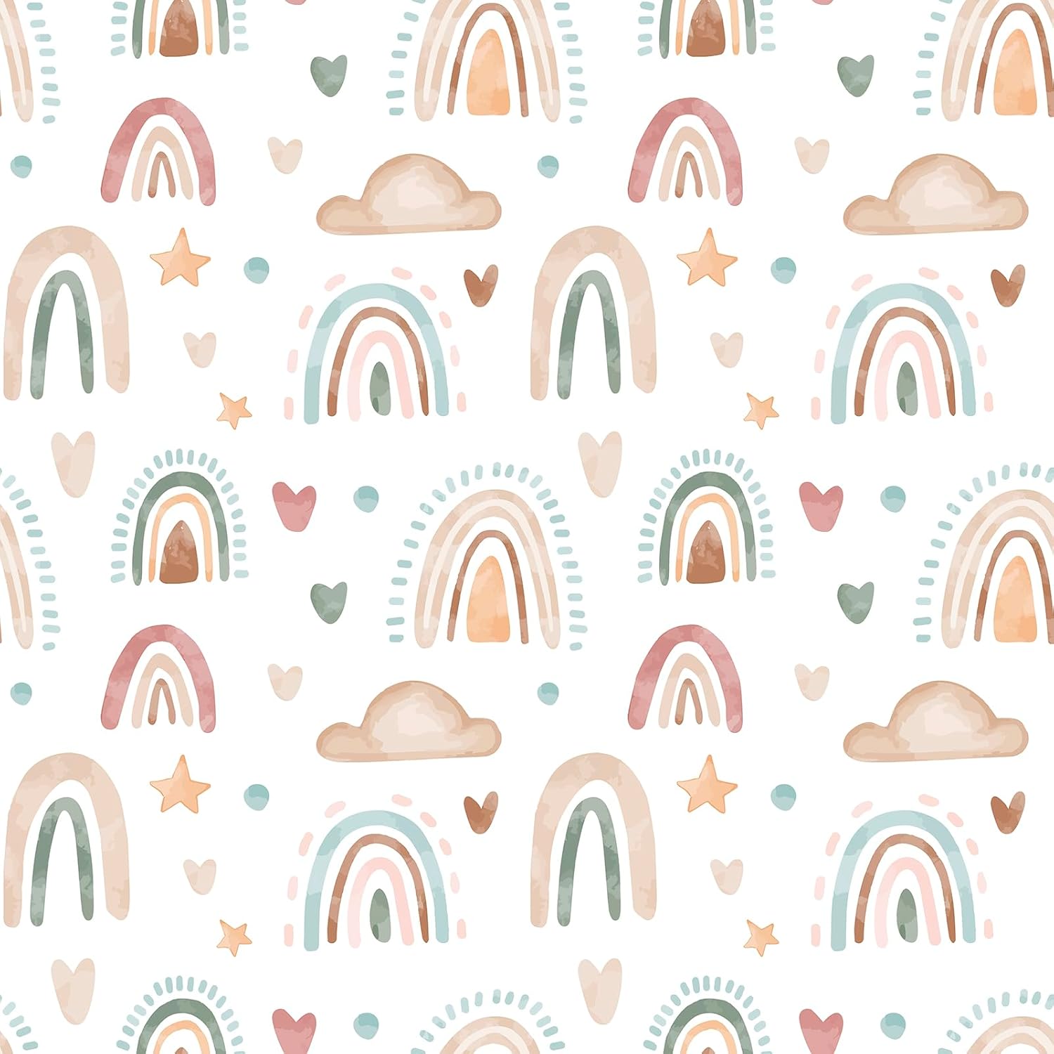 17.7”x100” Kids Self Adhesive Removable Wallpaper Mural for Nursery Girls Room Playroom