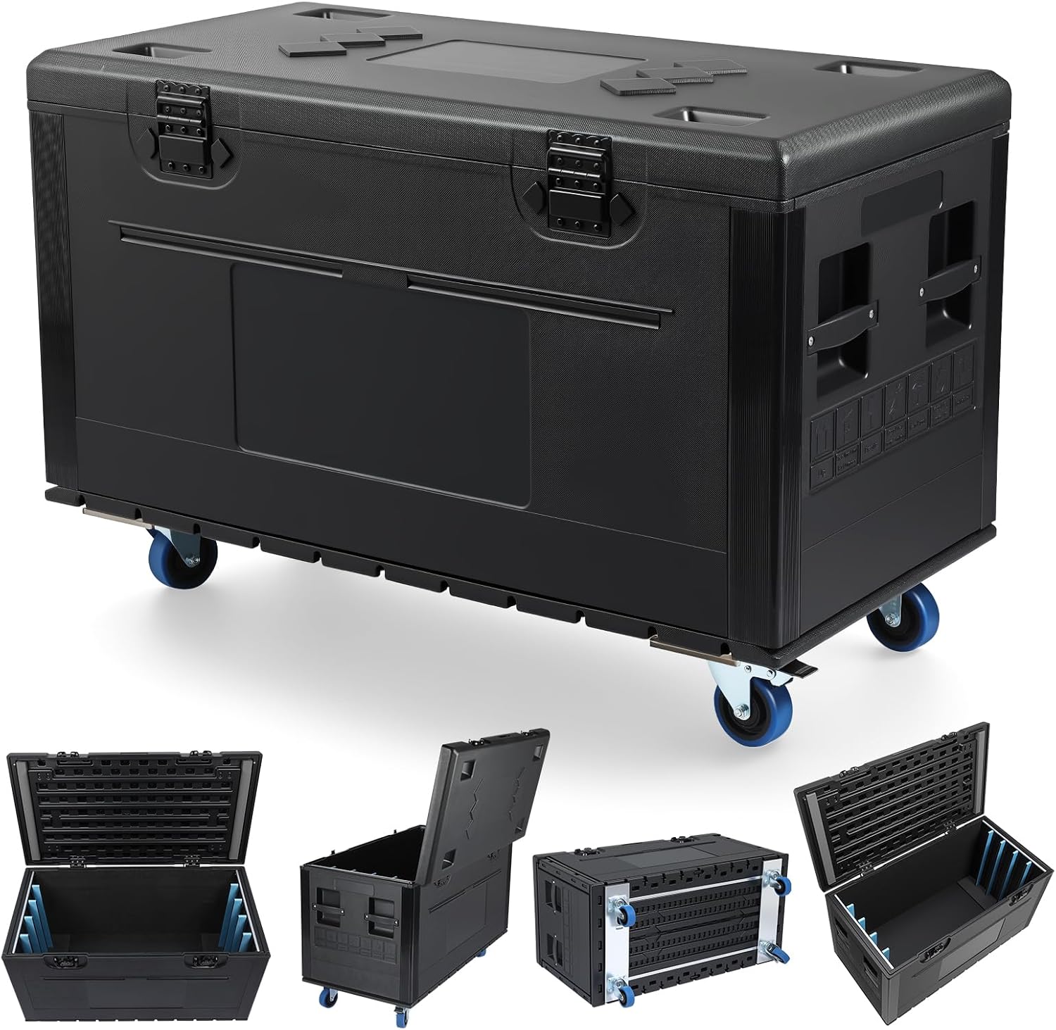 Heavy Cable Transport Case, Rolling Road Case with Wheels, 500kg