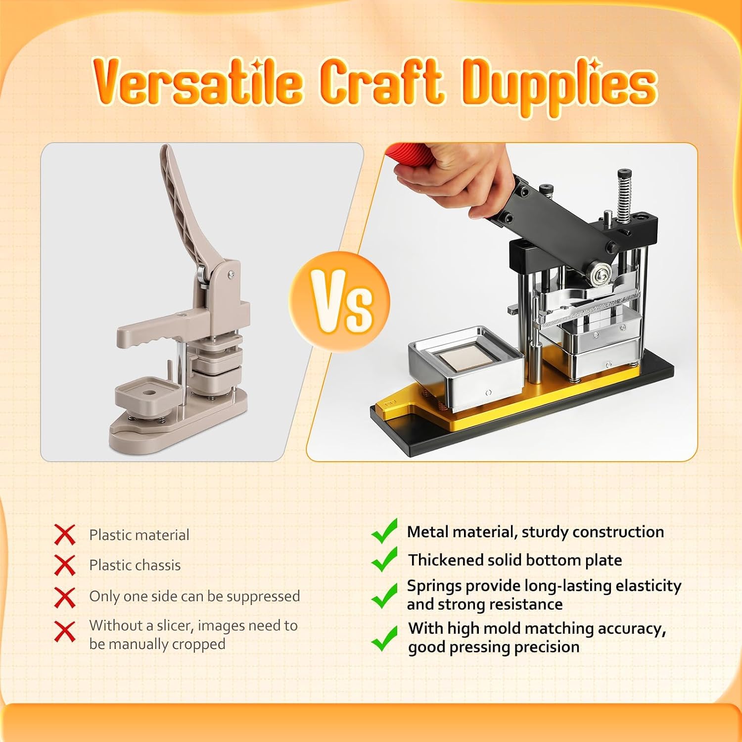 Magnet Maker Machine Kit 50x50MM Square, DIY Photo Magnet Press with Paper Cutter & Supplies
