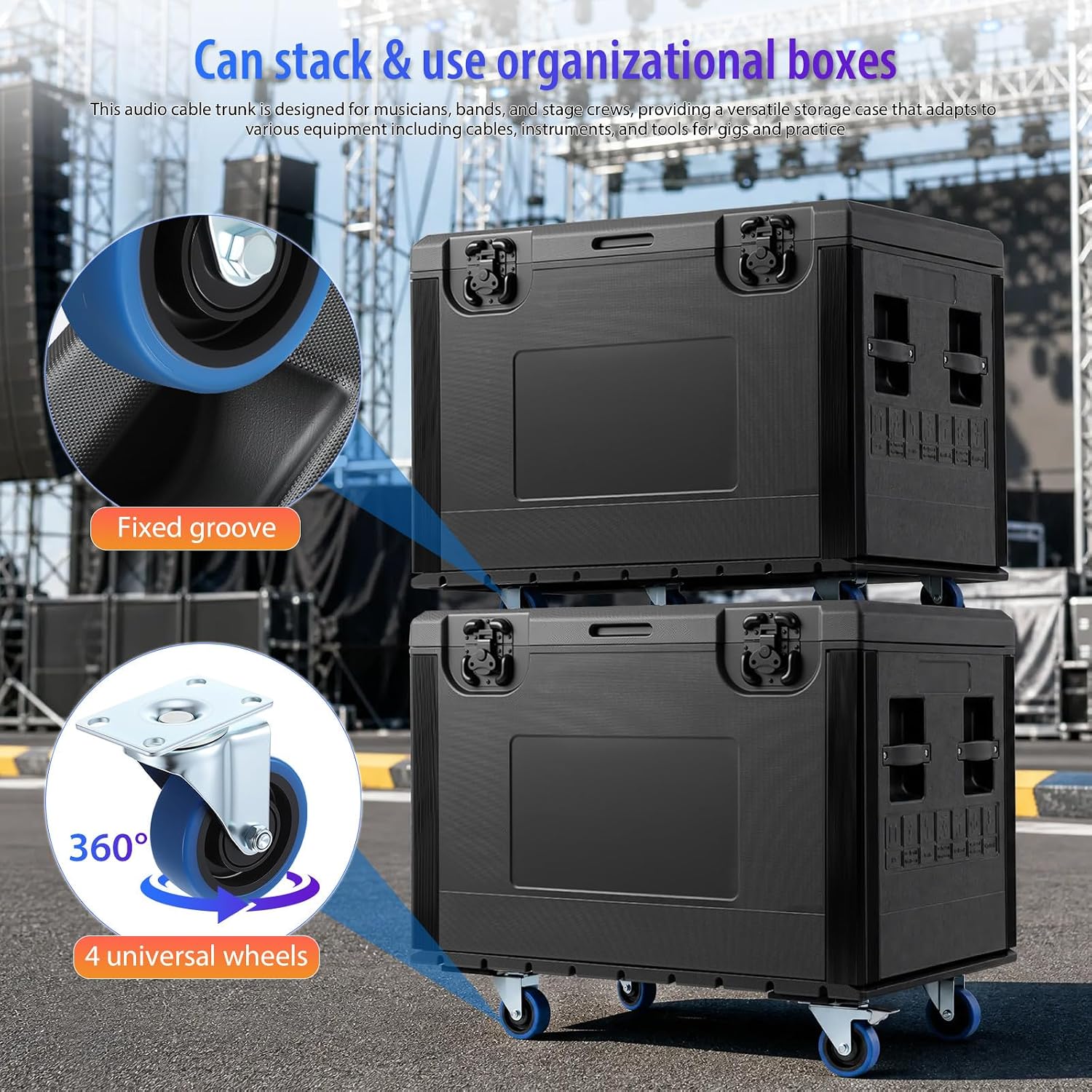 Heavy Cable Transport Case, 500kg, Stackable