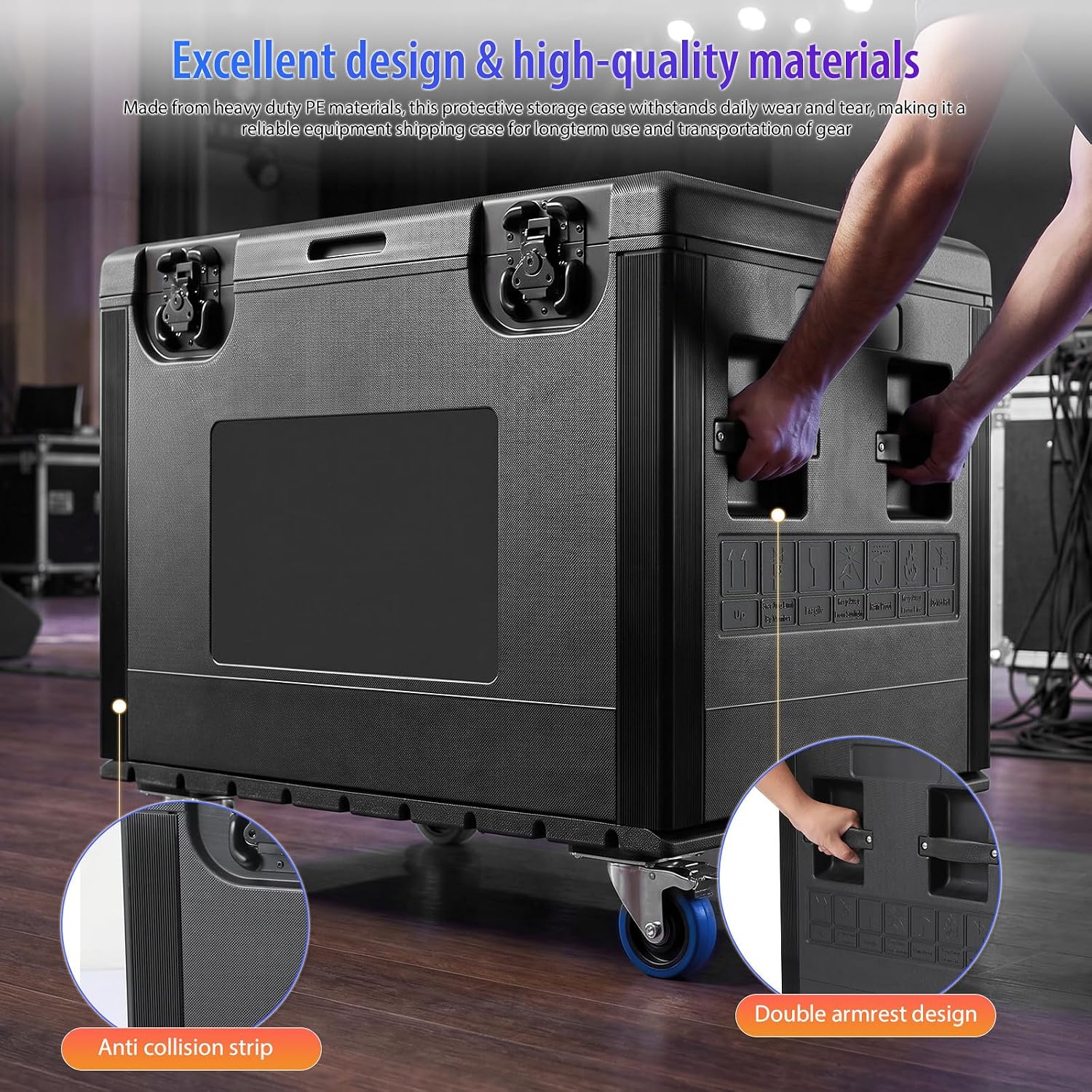 Heavy Cable Transport Case, 500kg, Stackable