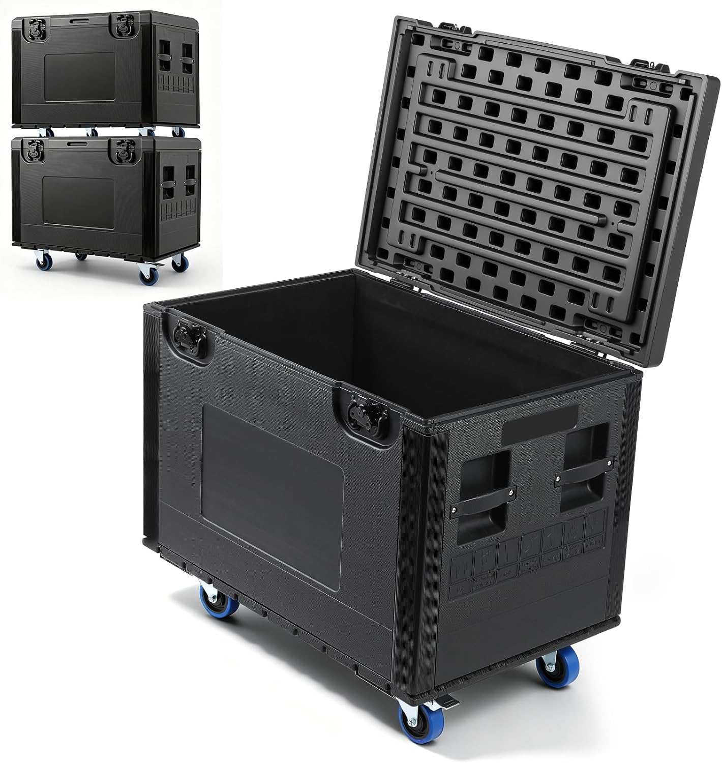 Heavy Duty Road Case, Flight Case, Rolling DJ Equipment, Cable Trunk with Wheels 