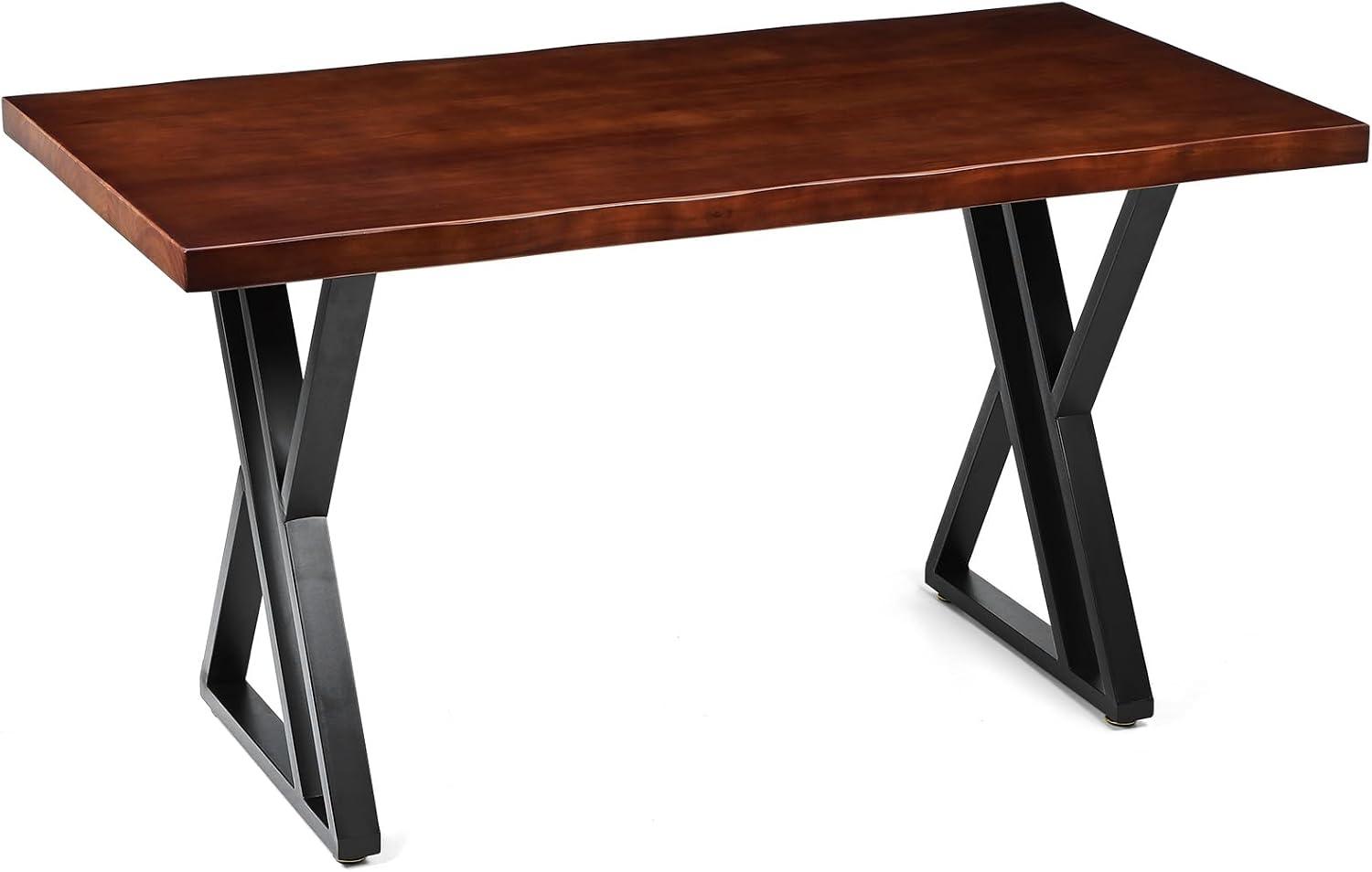 55 Inch Home Office Study Table with Sturdy Frame | Farmhouse Writing Workstation