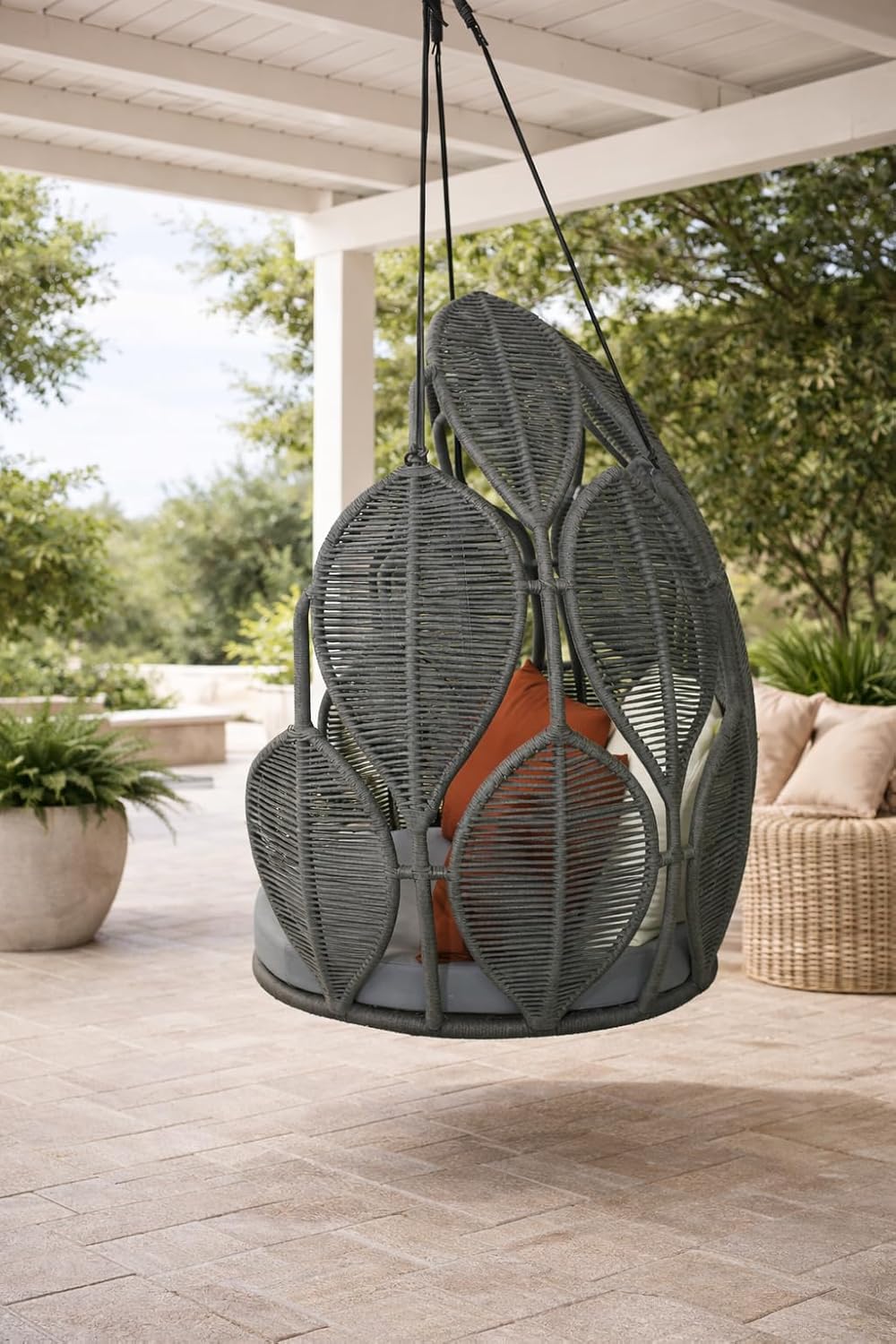 Luxury Hanging Chair – Rope Weaving Swing Chair for Indoor & Outdoor Use