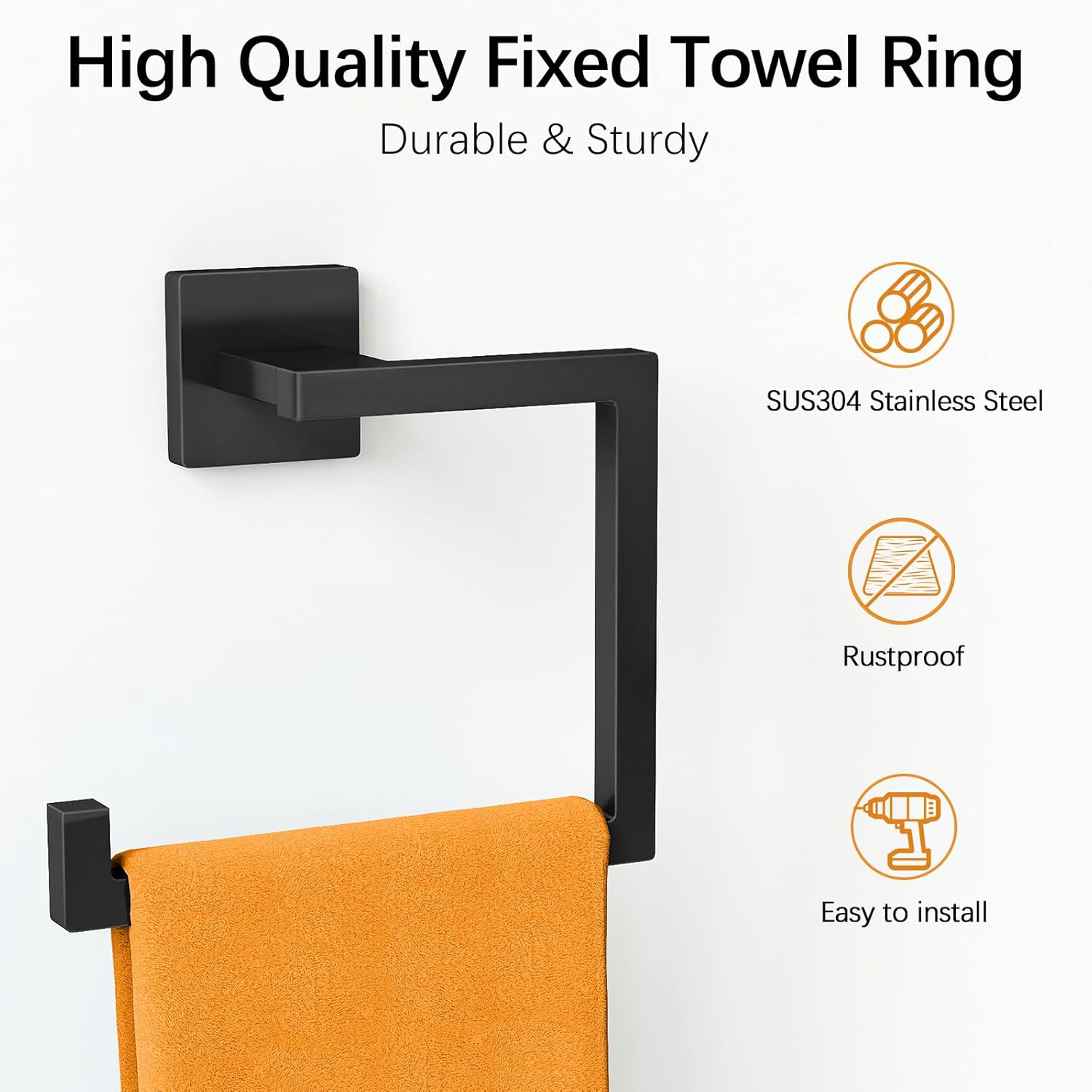 Multifunctional Toilet Paper and Hand Towel Holder for Bathroom Wall Mount, Stainless Steel Heavy Duty Towel Hanger