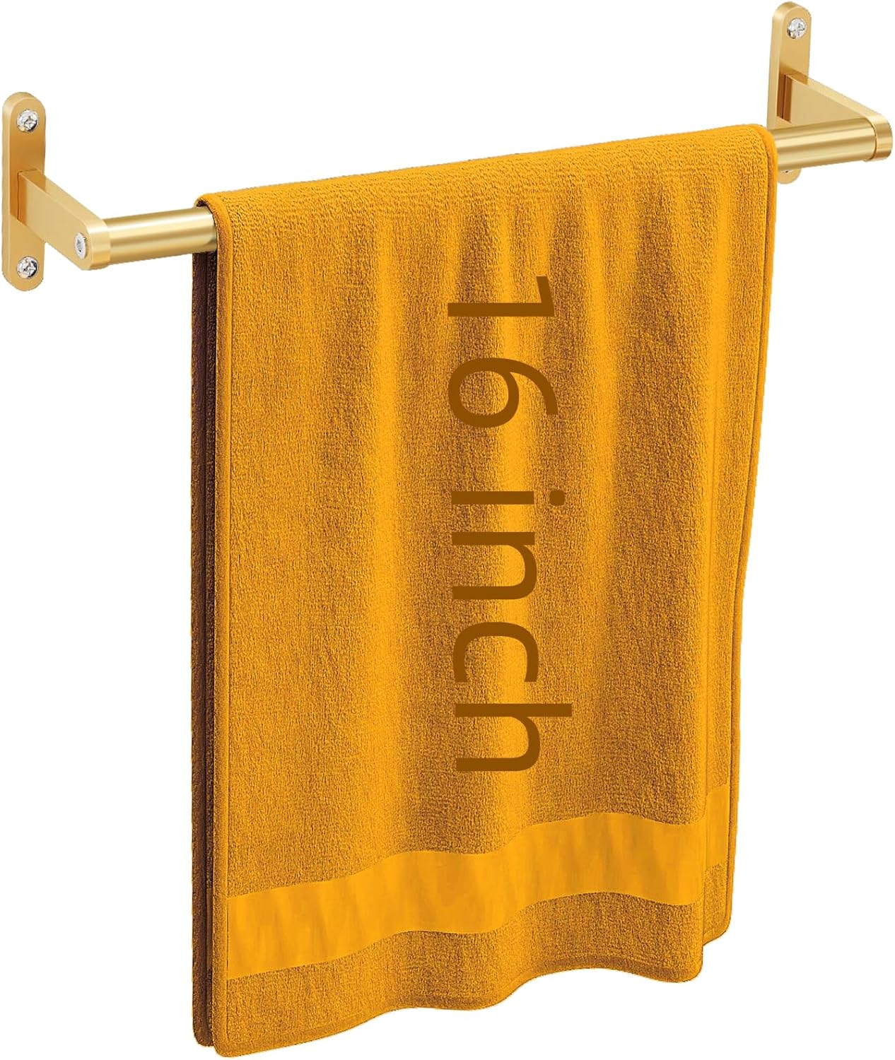 Towel Bar for Bathroom Wall 16 Inch, Stainless Steel Heavy Duty Single Towel Rod Holder