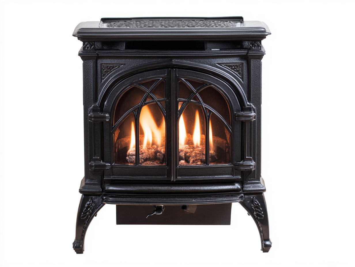 Chimeneas eléctricas estilo clásico 60x40x75 cm - negro - efecto llama decorativa diseño vintage para interior-Homimyyard