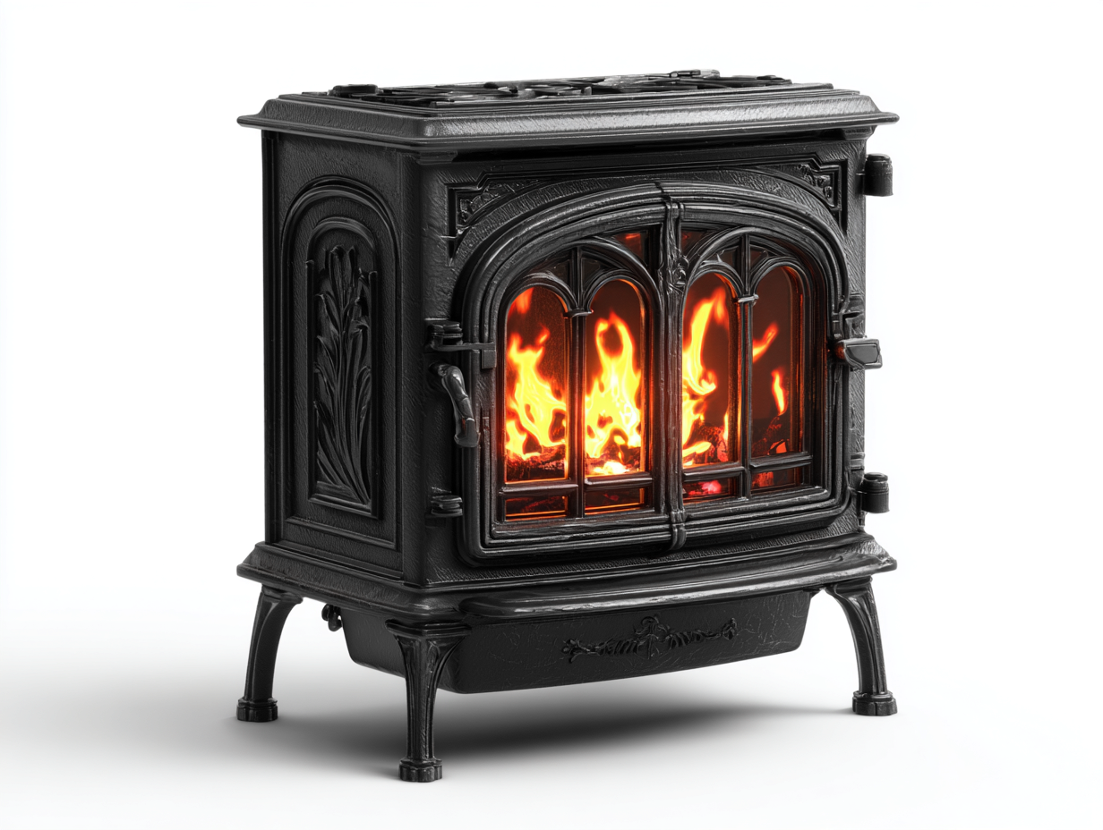 Chimeneas eléctricas estilo clásico 60x40x65 cm - negro - efecto llama decorativa-Homimyyard