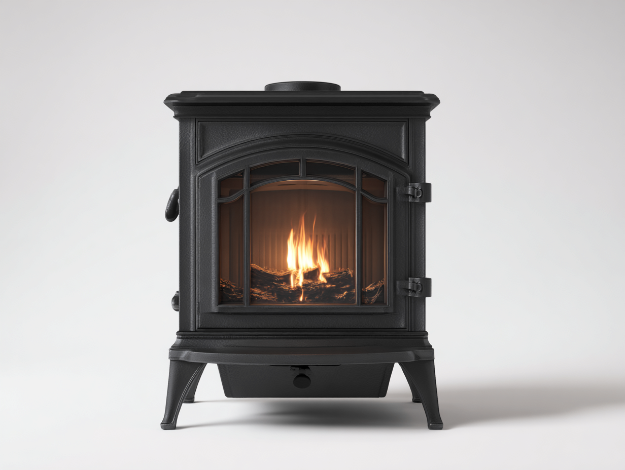 Chimeneas eléctricas metal 60x40x70 cm negro interior - efecto llama diseño clásico-Homimyyard