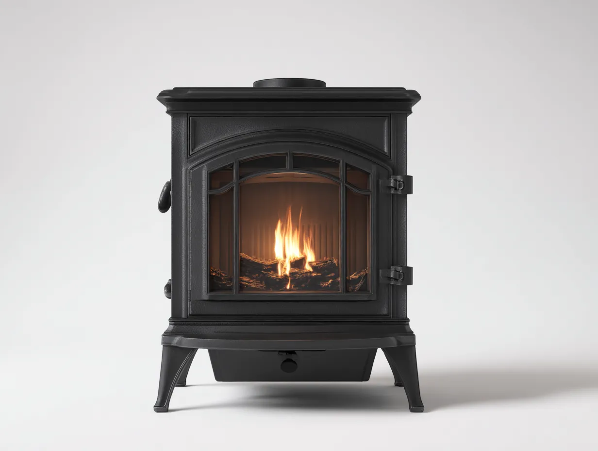 Chimeneas eléctricas metal 60x40x70 cm negro interior - efecto llama diseño clásico-Homimyyard