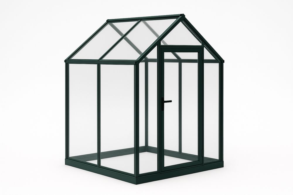 Poliwęglanowa Szklarnia z Ramą Aluminiową 190x190x210 cm Zielona