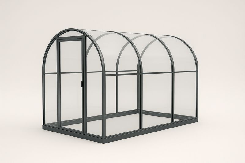 Szklarnia ogrodowa aluminiowa z poliwęglanu 250cm x 150cm x 200cm