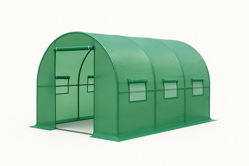 Tunel ogrodowy stalowy z pokryciem PE 300x200x200 cm Zielony