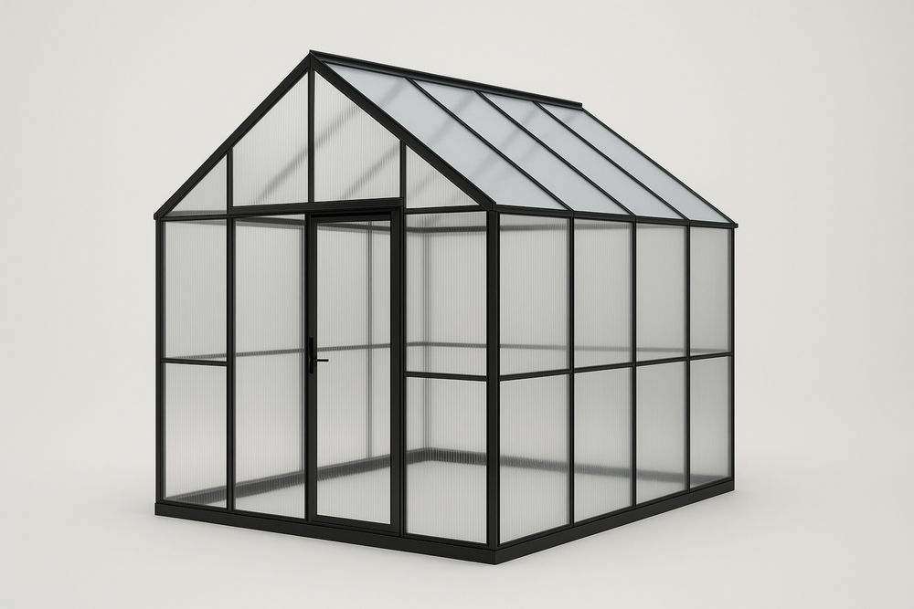 Szklarnia z poliwęglanu 4 mm 250x300x200 cm Czarny