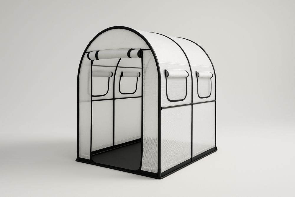 Tunel ogrodowy stalowy z polietylenu 200cm x 150cm x 180cm Biały