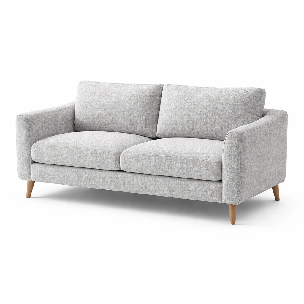 Sofa Textil Hellgrau-HOMECHARMZ