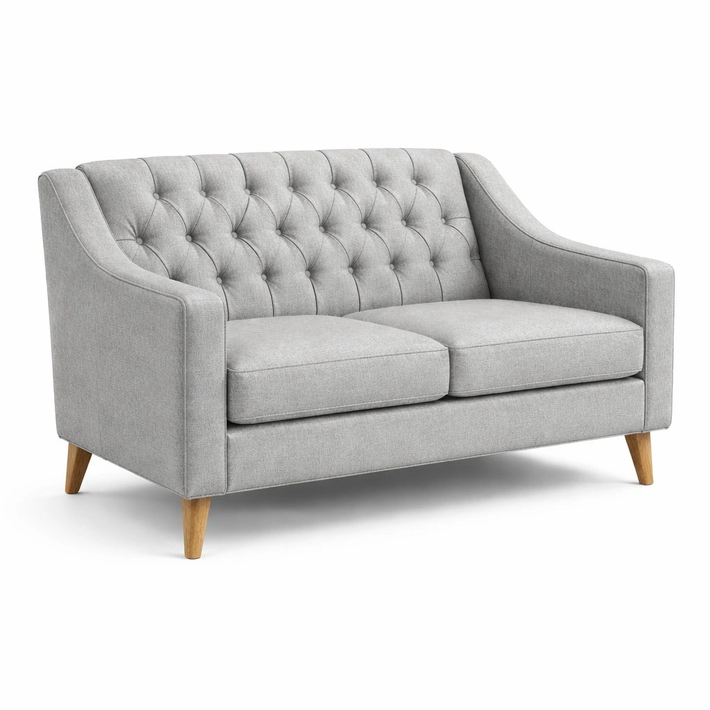 Sofa Stoff Grau 150x85x75 cm-HOMECHARMZ