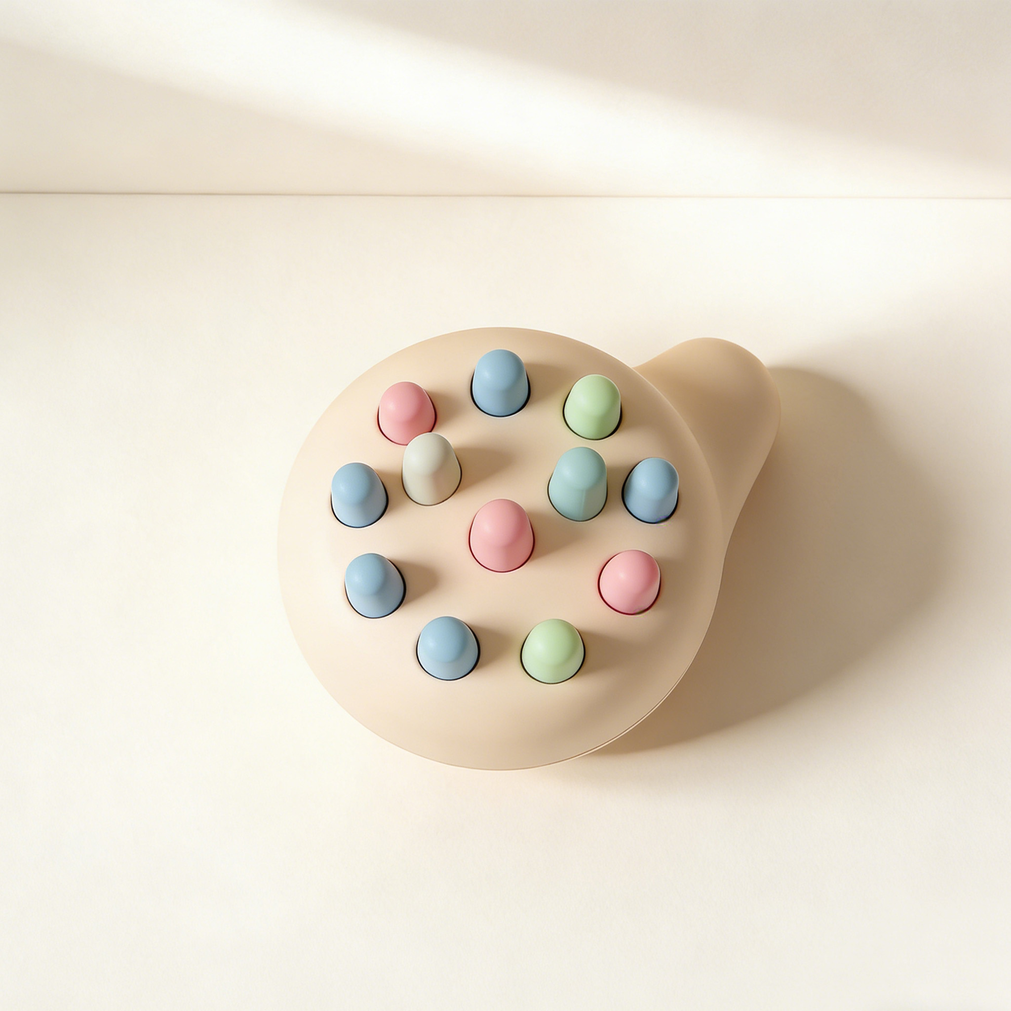 Zestaw 4 szczotek do masażu skóry głowy