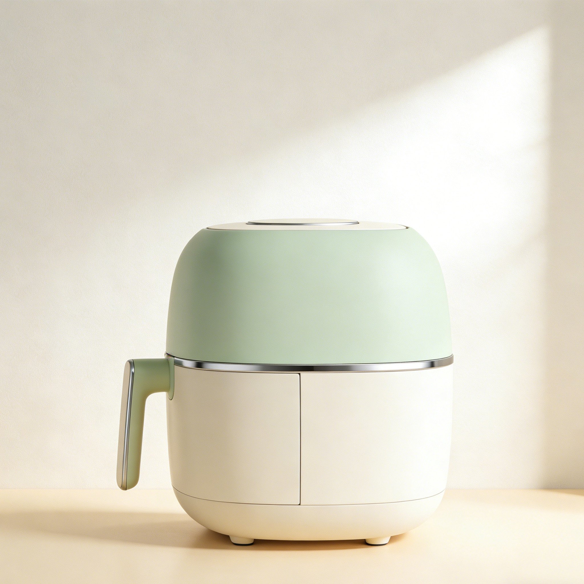 Inteligentna frytkownica powietrzna bez oleju na kuchennym blacie