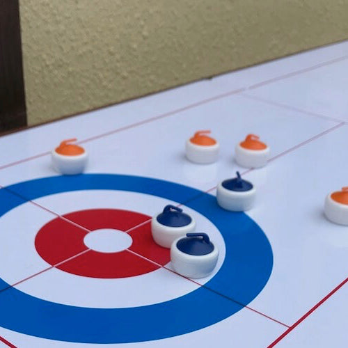 Curling & Shuffleboard 2-in-1 Table Game