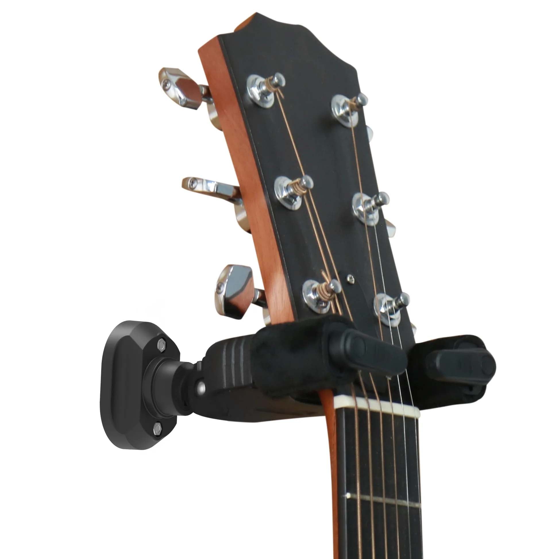 Auto-Locking Wall-Mounted Guitar Hanger — Compatible with All Headstocks and Necks