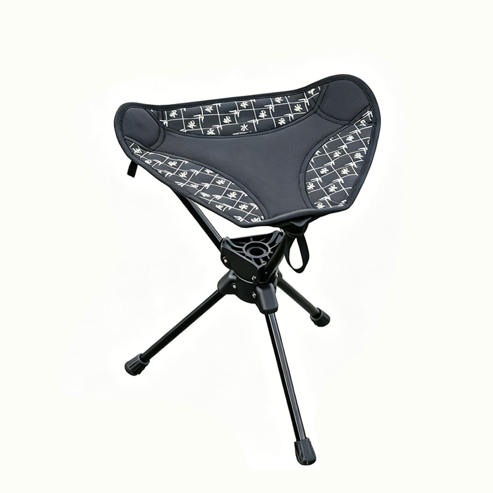 Outdoor Folding Tripod Swivel Stool