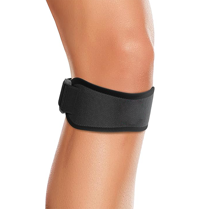 Patellar tendon support strap with 3 adjustable lengths