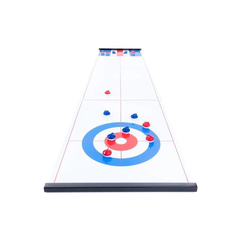 Curling & Shuffleboard 2-in-1 Table Game